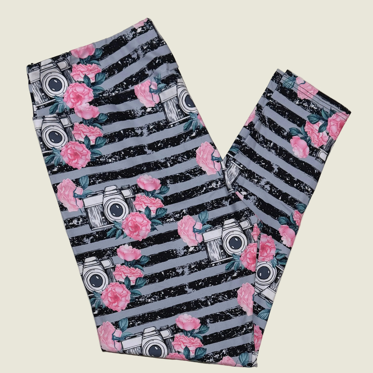 Camera Stripe Leggings