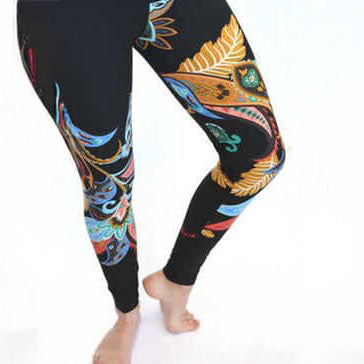 Large Storybook Floral Print Soft Leggings