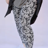 Sparkling Flourish Print Soft Leggings