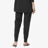 Active Lounge Fleece Drawstring Elastic High Waist Jogger Sweatpants w/ Pockets