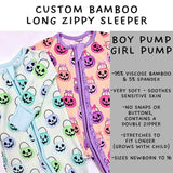 Ready to Ship - Boy Pump Long Zippy Sleeper - 3T & 5T, Girl Pump - 3-6 Months