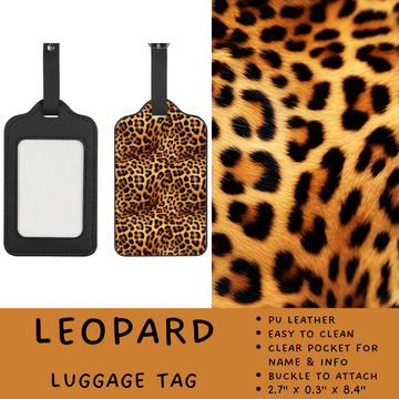 Batch #264 - Travel Collection - Closes 12/31 - ETA - Leopard Luggage Tag