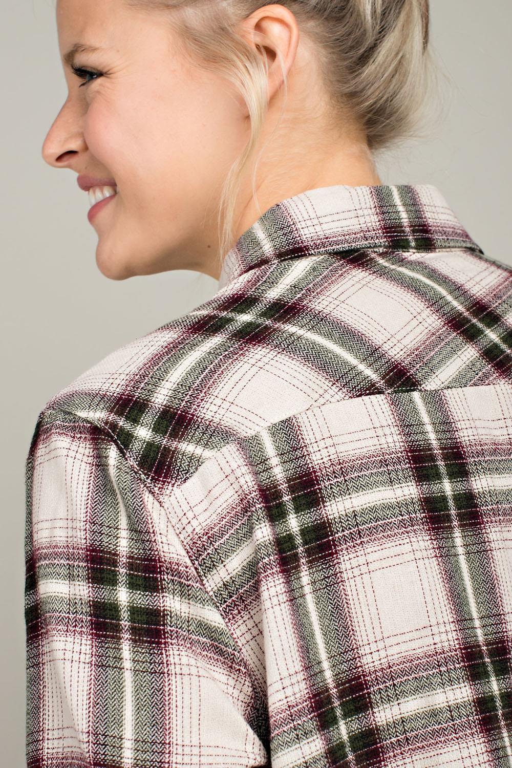 Embroidered Tartan Dream Shirt Dress
