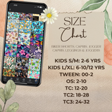 Ready To Ship - Tropical Bird Floral Full and Capri Length Leggings