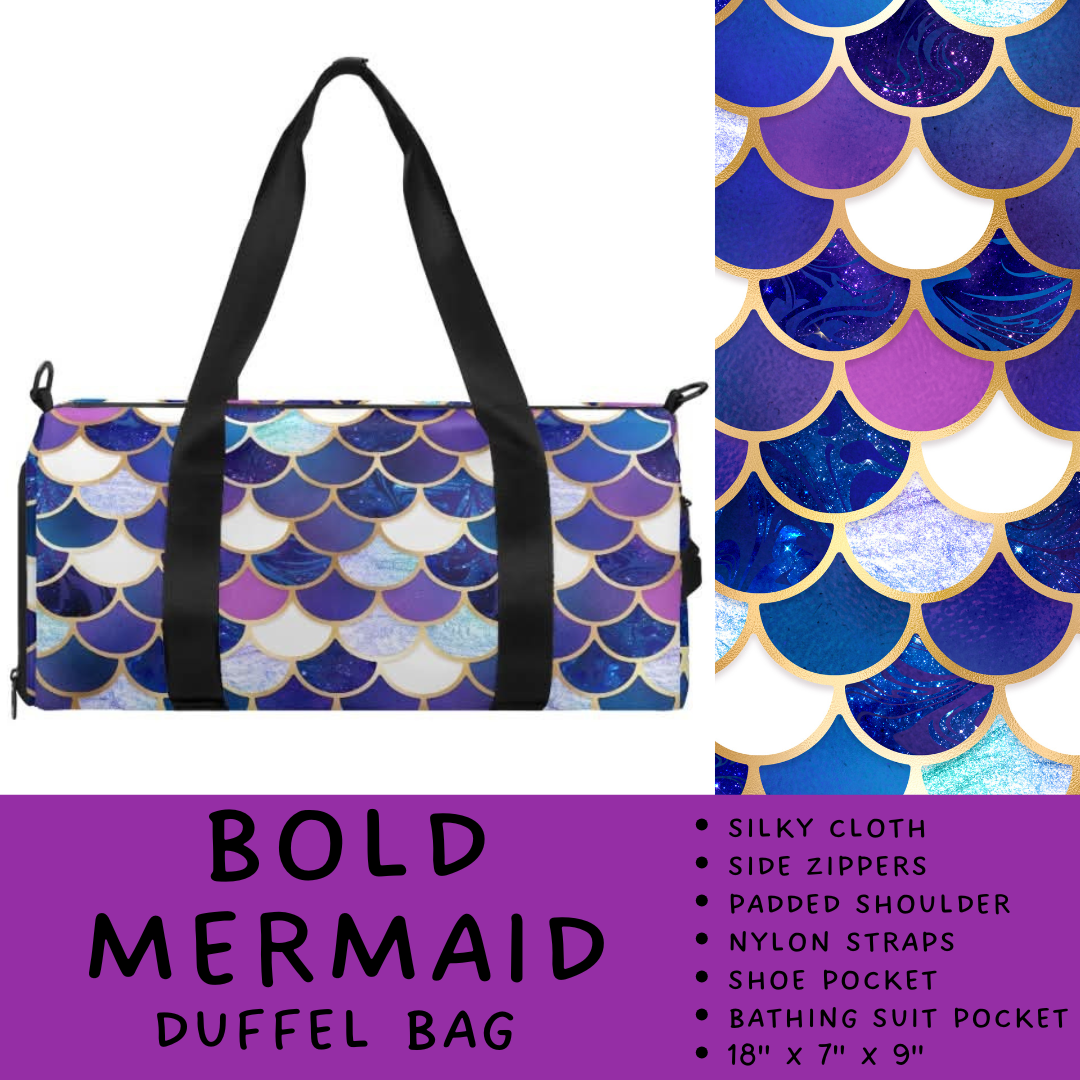 Batch #264 - Travel Collection - Closes 12/31 - ETA - Bold Mermaid Duffel Bag