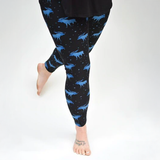 Midnight Sky Moose Print Soft Leggings