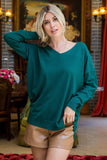 V-neck Hi-low Lusciously Soft Sweater