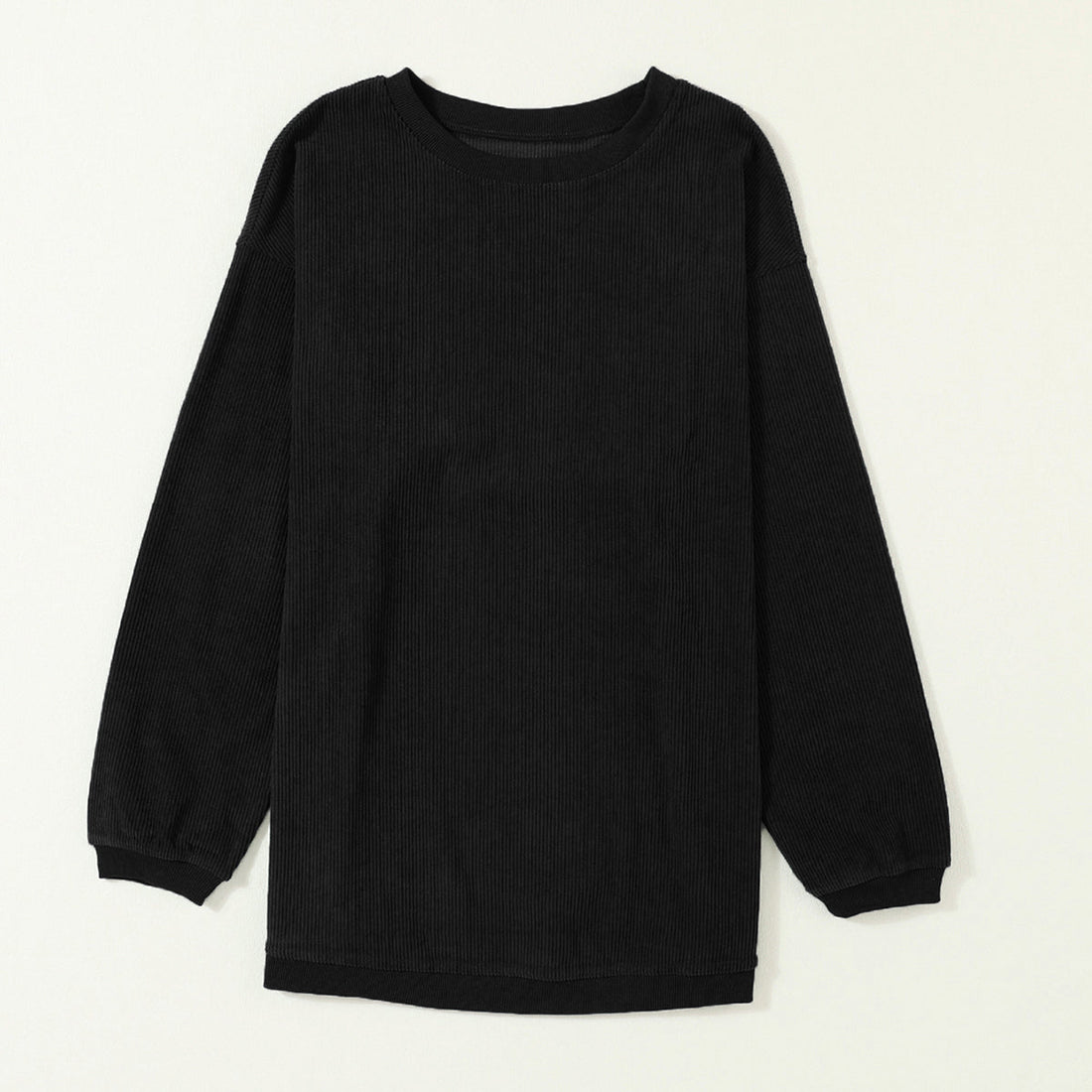 Original Corded Crewneck in Black