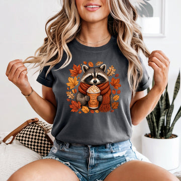 Fall Raccoon Tshirt