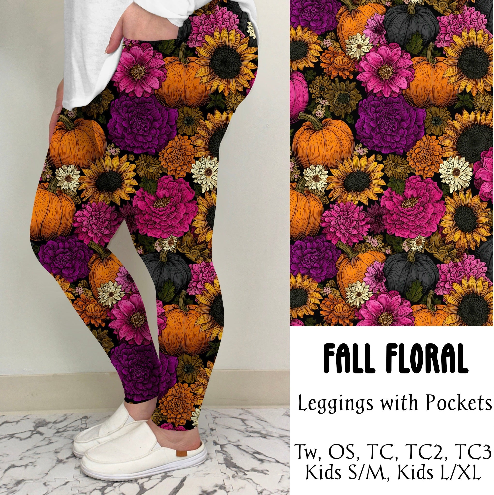 Fall Floral Leggings/Joggers | Run Ends 7/28| ETA 42 days