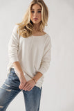 V-neck Hi-low Lusciously Soft Sweater
