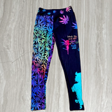 Inhale the Good Stuff Exhale the Bull Shit Marijuana Print Soft Leggings