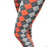 Sweater Argyle Print Christmas Soft Leggings