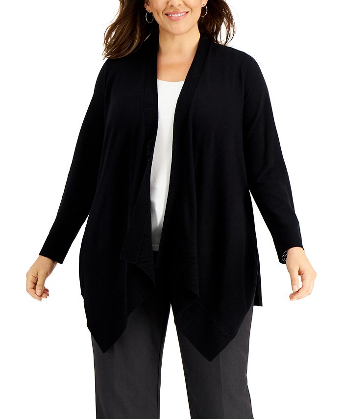 Black Waterfall Cardigan