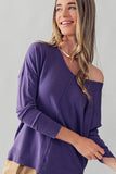 V-neck Hi-low Lusciously Soft Sweater