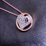 925 Sterling Silver CZ Necklaces – Star Moon, Snowflake, Heart, Infinity Bar