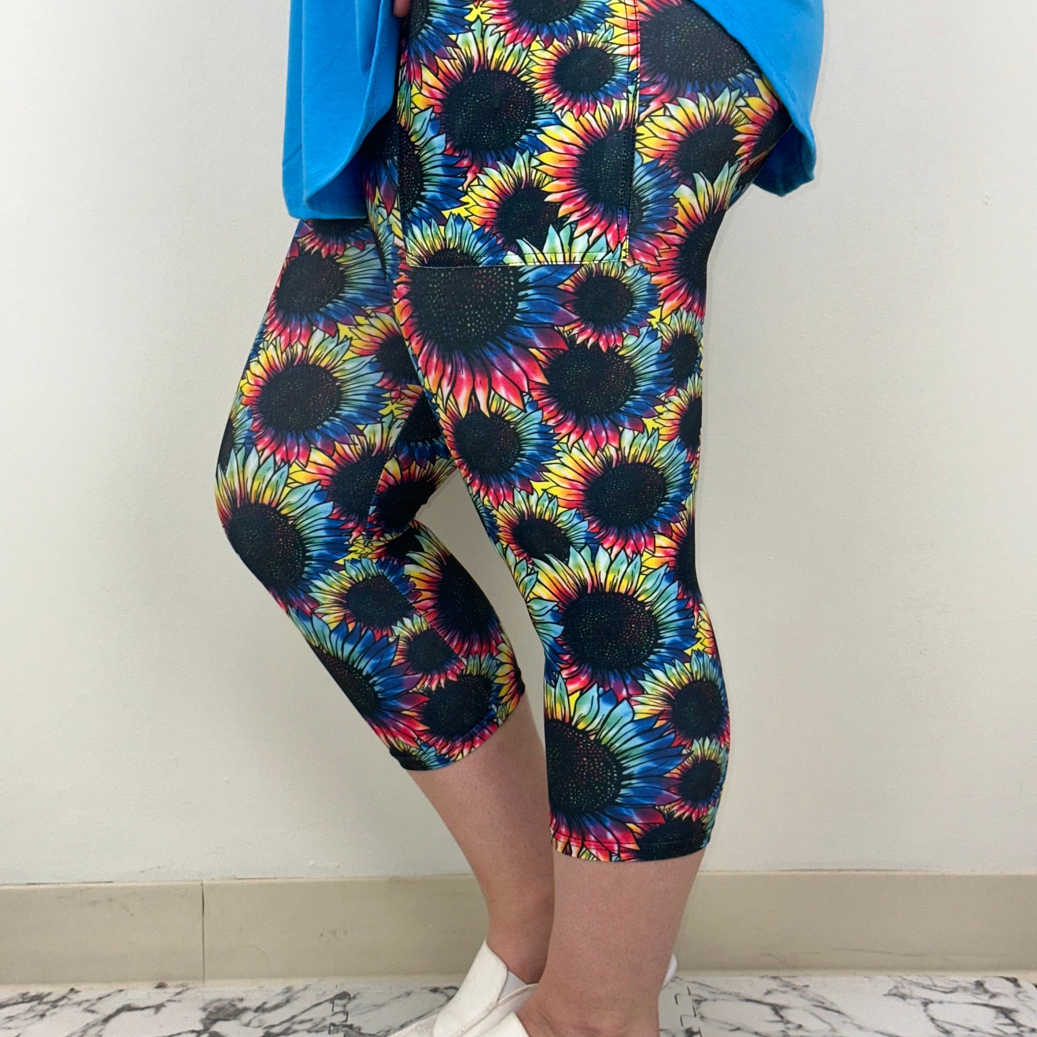 Pride Sunflower Capri w/ Pockets