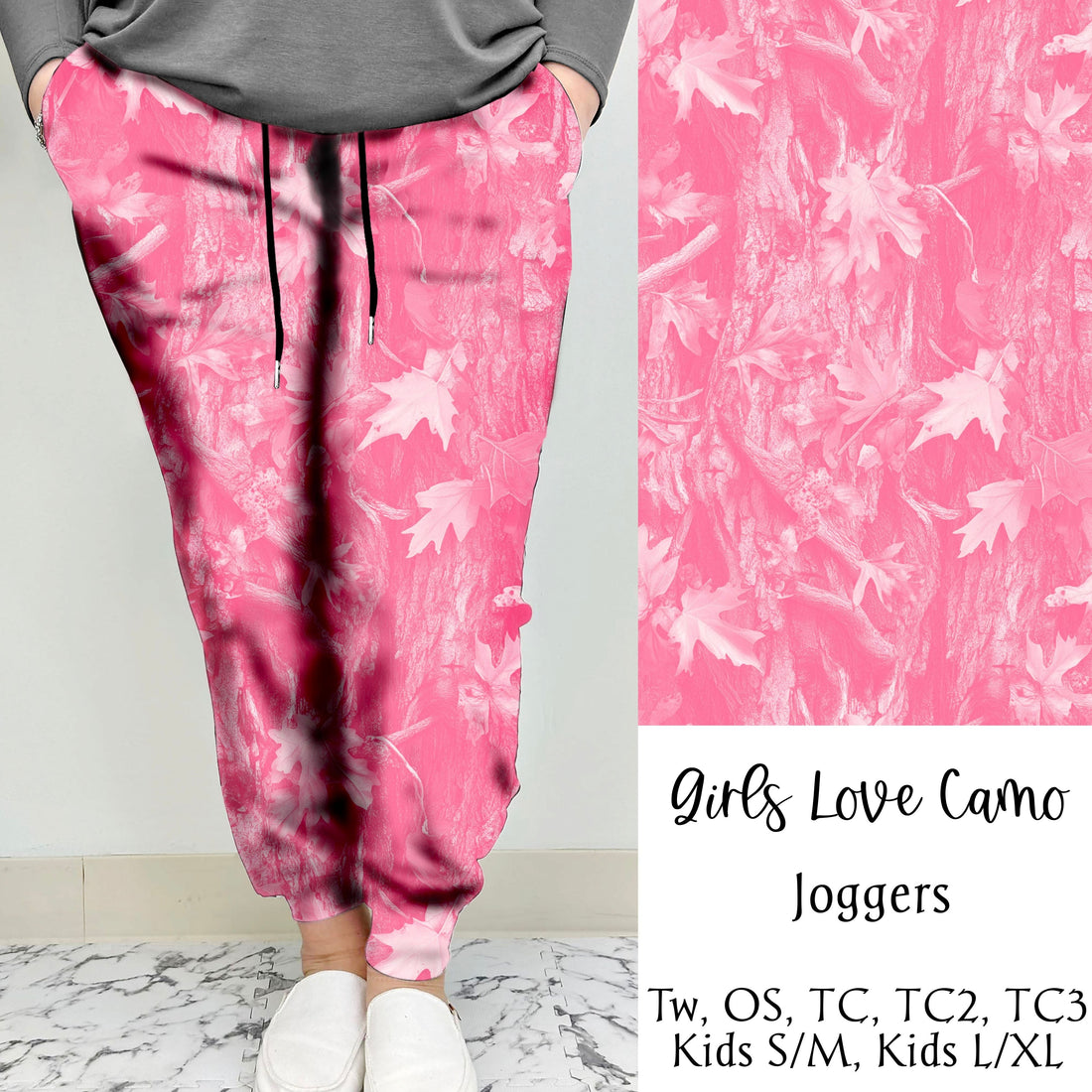 Girls Love Camo Leggings/Joggers | Run ends 12/9 | ETA 42 Days