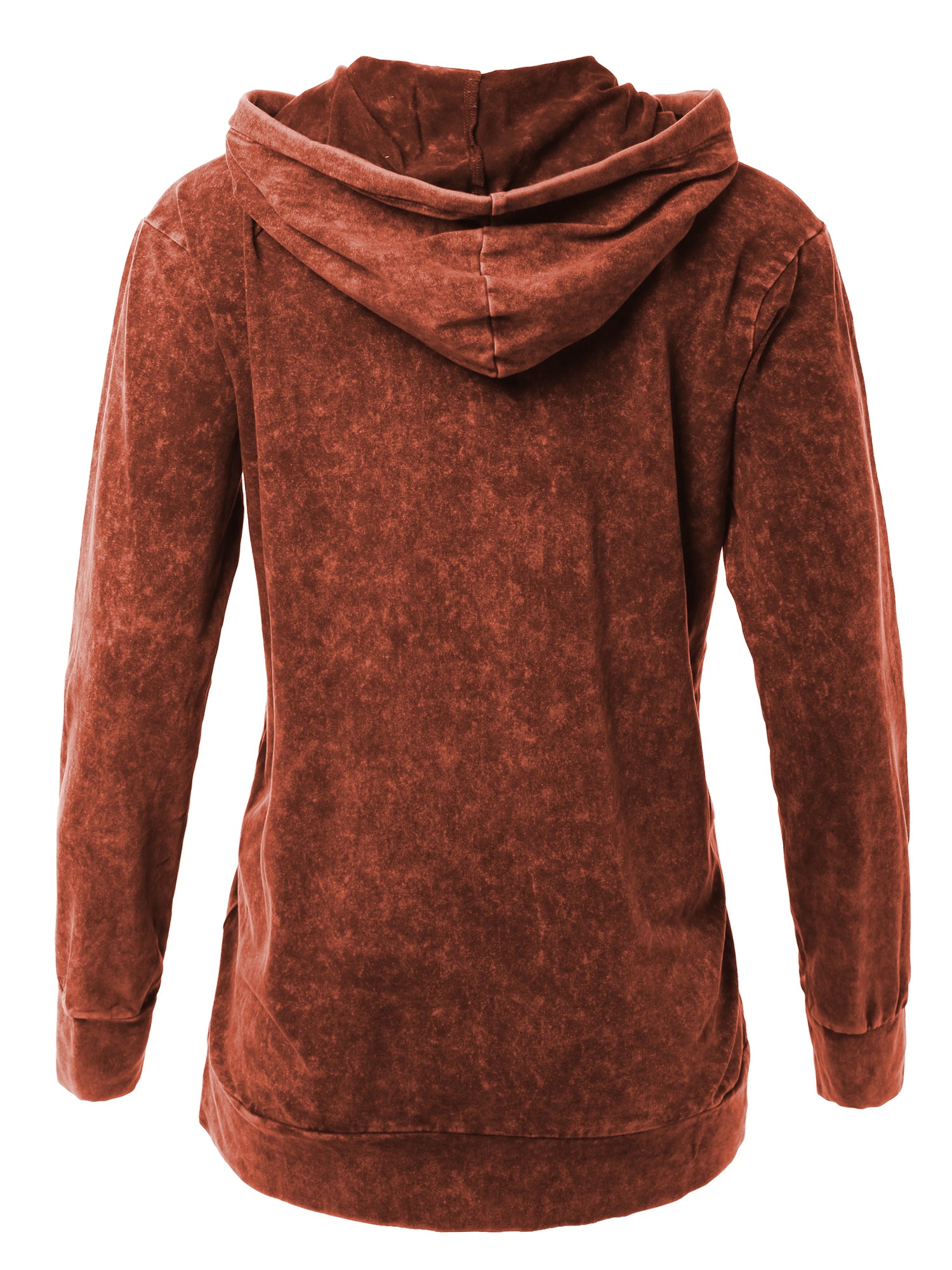 Acid Wash Drawstring Relaxed Pullover Hoodie Sweatshirts w/ Kangaroo Pocket