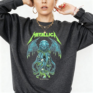 Green Metallic Sweatshirt