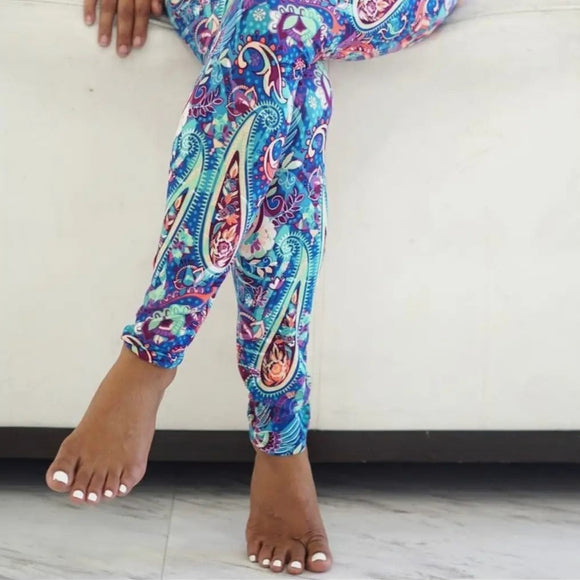 Bird of Paradise Paisley Leggings