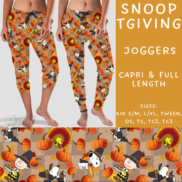 Batch #213 - Character Fall - Closes 10/9 - ETA mid Nov - Snoop Tgiving Full and Capri Length Joggers