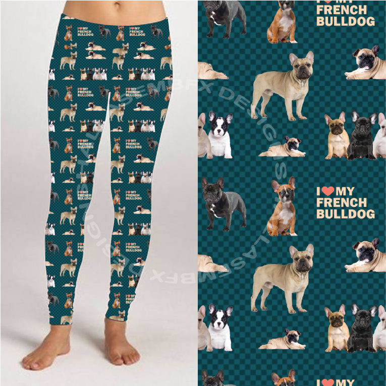 I Love My French Bulldog Soft Leggings