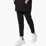 Active Lounge Fleece Drawstring Elastic High Waist Jogger Sweatpants w/ Pockets