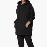 Comfy Lounge Drawstring Hoodie Sweatshirt w/ Kangaroo & Tech Pocket