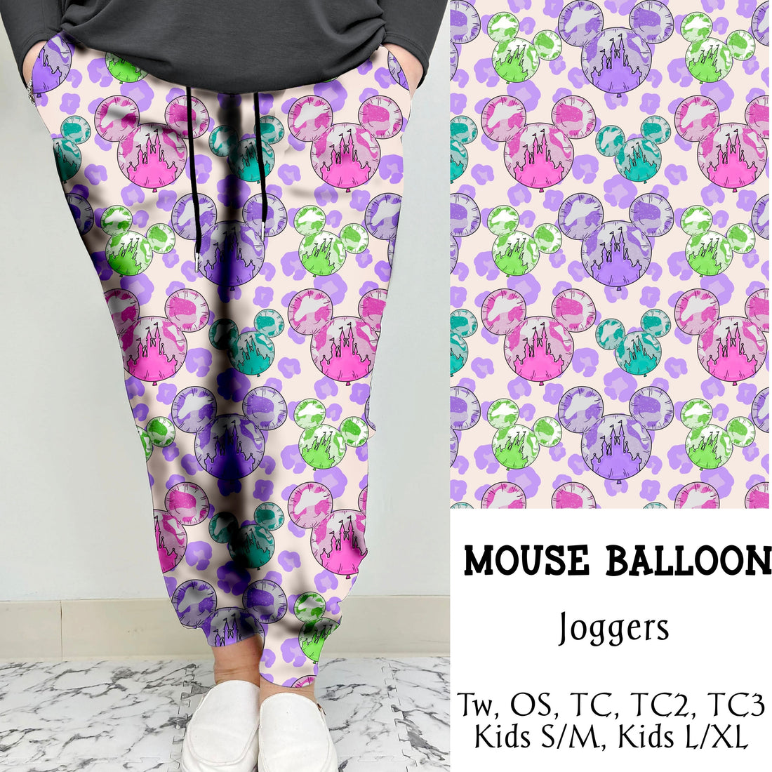 Mouse Balloon Leggings/Joggers | Run ends 3/8| ETA 42 Days