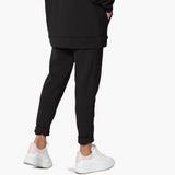 Active Lounge Fleece Drawstring Elastic High Waist Jogger Sweatpants w/ Pockets