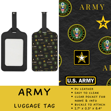 Batch #264 - Travel Collection - Closes 12/31 - ETA - Army Luggage Tag