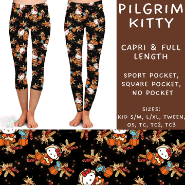 Batch #213 - Character Fall - Closes 10/9 - ETA mid Nov - Pilgrim Kitty Full and Capri Length Leggings