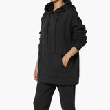 Comfy Lounge Drawstring Hoodie Sweatshirt w/ Kangaroo & Tech Pocket