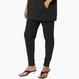 Active Lounge Fleece Drawstring Elastic High Waist Jogger Sweatpants w/ Pockets