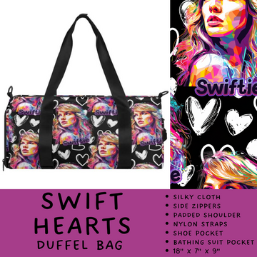 Batch #264 - Travel Collection - Closes 12/31 - ETA - Swift Hearts Duffel Bag