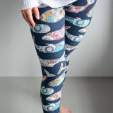 Whale Print Soft Leggings