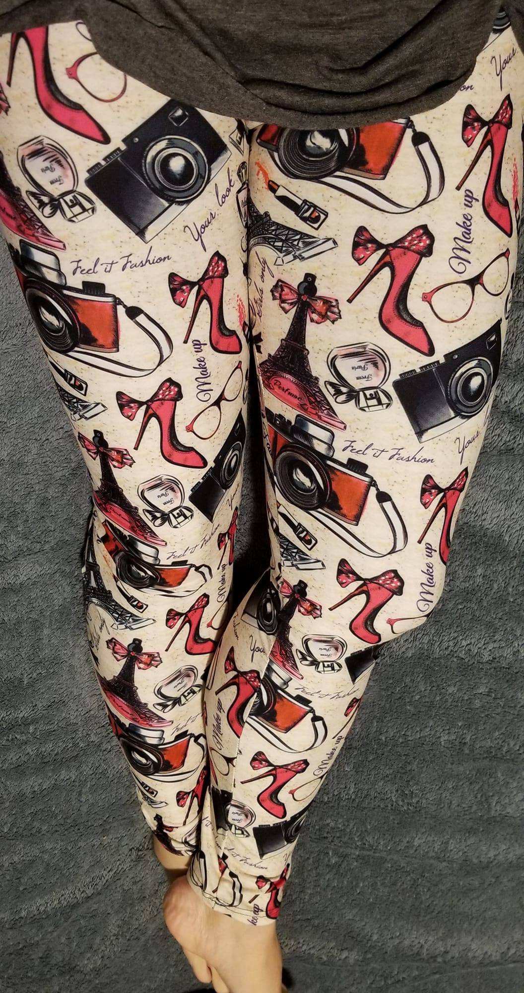 Paris Print Leggings