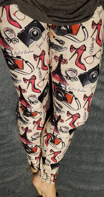 Paris Print Leggings