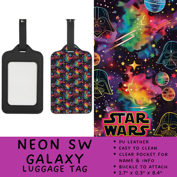 Batch #264 - Travel Collection - Closes 12/31 - ETA - Neon SW Galaxy Luggage Tag