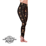 Saturday Evening Post Best Friend Christmas Soft Leggings