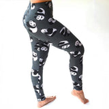 Panda Print Gray Leggings