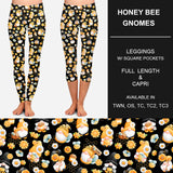Honey Bee Gnomes Soft Leggings W/ Pockets