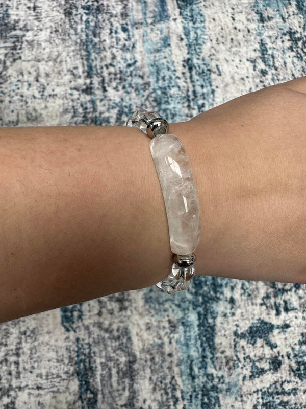Clear Quartz Stone Bracelet