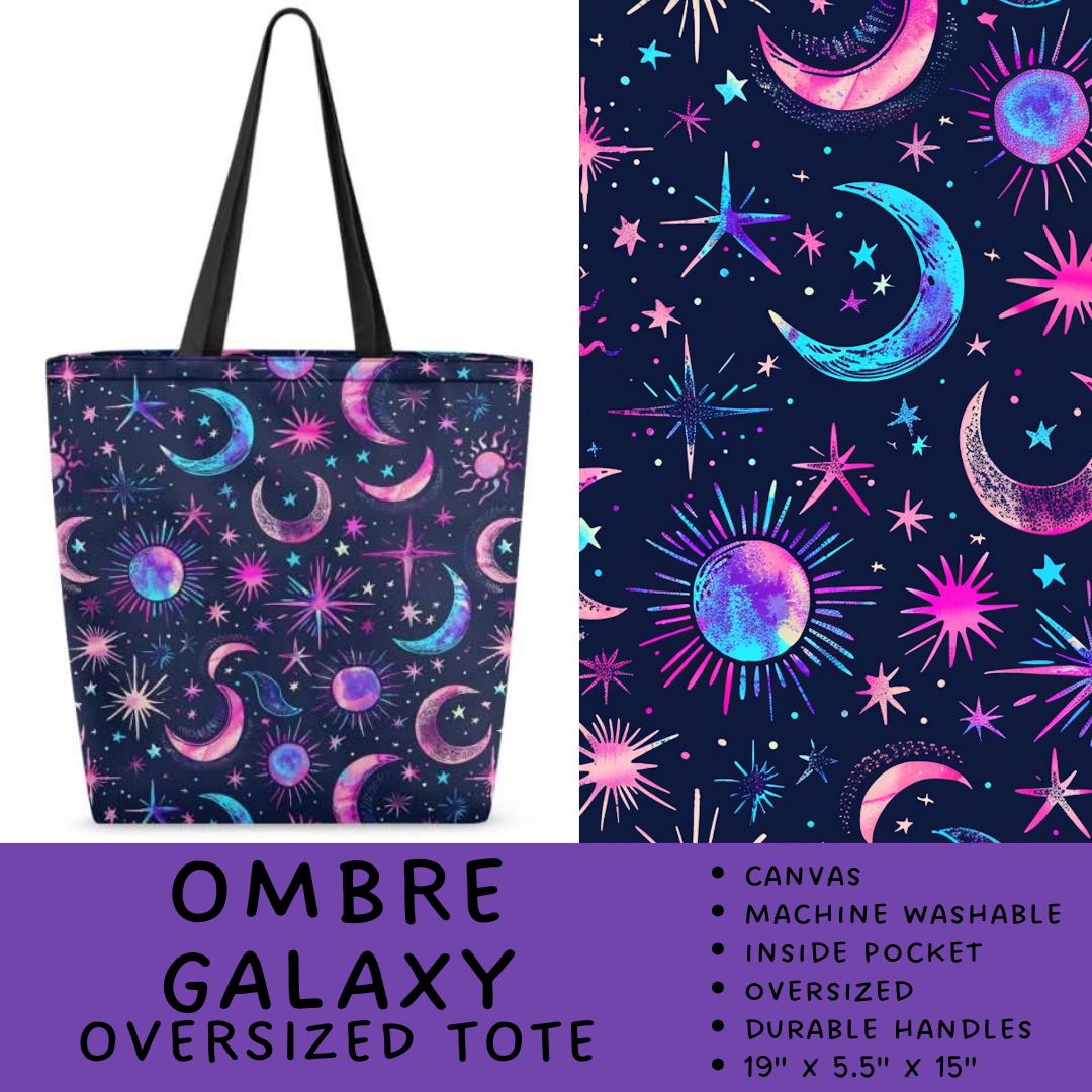 Batch #264 - Travel Collection - Closes 12/31 - ETA - Ombre Galaxy Oversized Totes