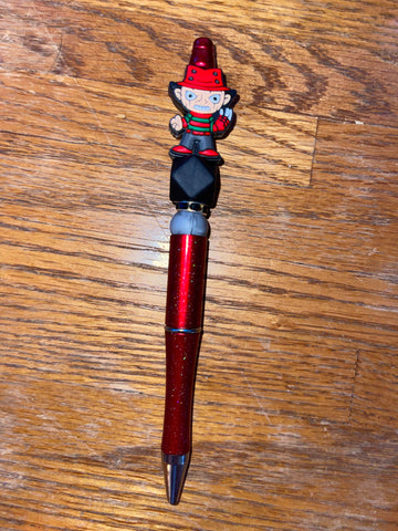 Fred Silicone Beaded Pen or Keychain