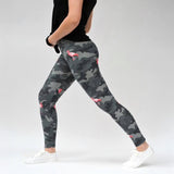 Camo Flamingo Print Leggings