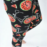Watermelon Slices Bicycle Leggings
