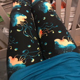 Jellyfish Print Soft Leggings - Adult & Kid Sizes