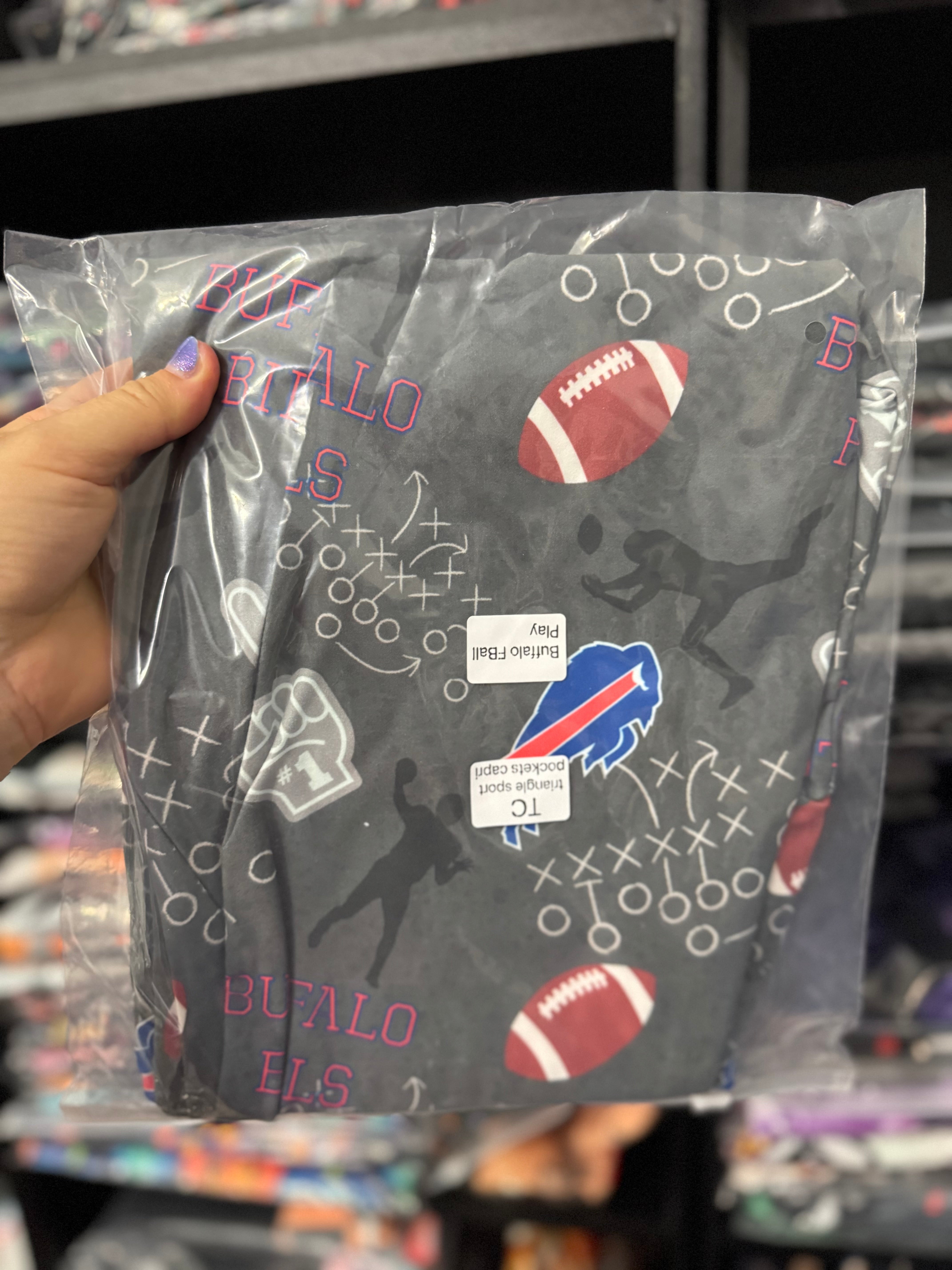 Ready To Ship - Buffalo Fball Play Full and Capri OS & TC, Full Length TC2 Square Pocket